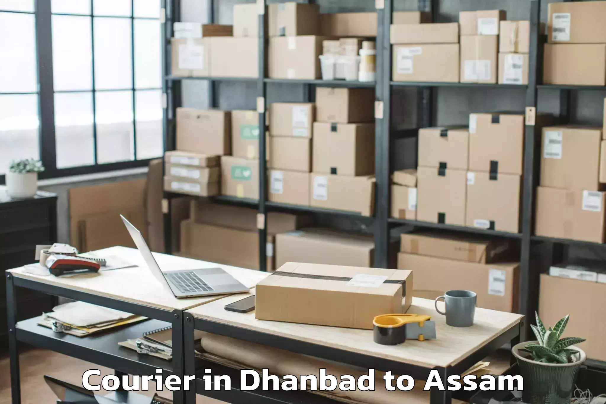 Dhanbad to Silchar Airport Ixs Courier Booking